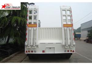 China High Point Load Low Flatbed Semi Trailer With Mechanical Suspension wholesale