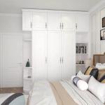 White Bedroom Swing Door Wardrobe Furniture 16mm 18mm