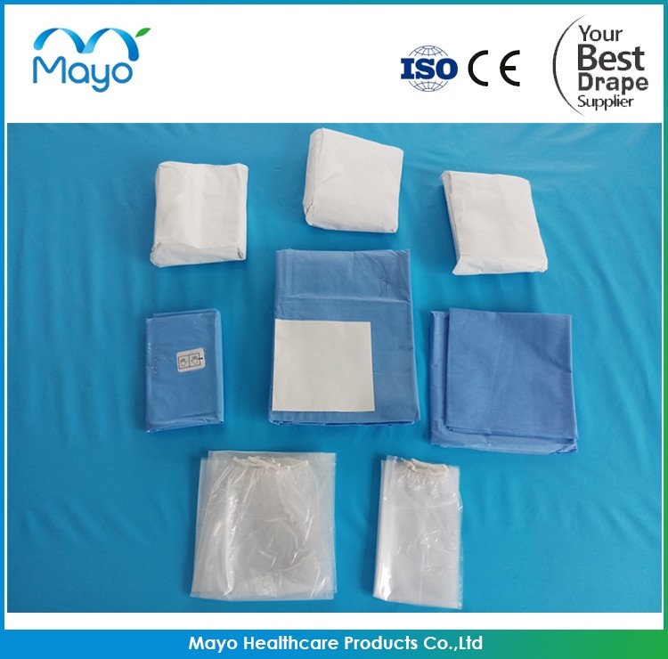 Surgical Pack Sterile Coronary Angiography Drape Pack With Panel