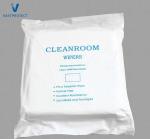 White 9*9 Inch 100% Polyester Microfiber Cleanroom Wipers For Camera Lens