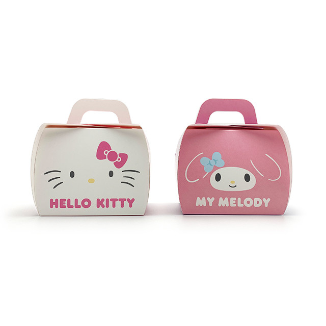 Food Grade Paper Packaging Box Folding Small Dessert Cake Box With Handle