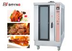 Stainless Steel Hot Air Rotary Oven High Temperature Ten Trays gas Convection