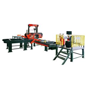 China 4500mm Length Portable Sawmill Bandsaw Horizontal Wood Saw Automatic wholesale