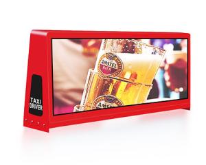 China P2.5 5000nit SMD1415 Taxi Top LED Display Waterproof Cabinet 960x320 wholesale