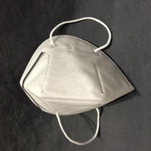 China Breathable Disposable kn95 Face Mask , Folded Cotton Fine Dust Mask 5 Ply wholesale