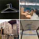 Shirt / Suit Green Steel Wire Hangers 20.5cm Height Carbon Steel Material