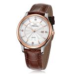 Calendar Function Quartz Stainless Steel Watch Water Resistant , 2 Year Battery