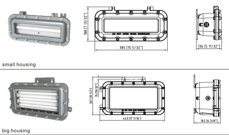 IP66 LED Exit Emergency Light DC12-36V For Dangerous Place