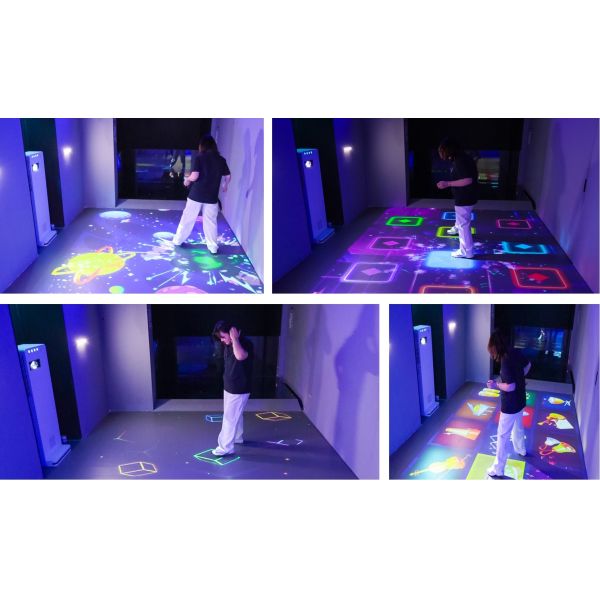 Short Throw All In One Interactive Floor Projector Mobile Display For Play Venues