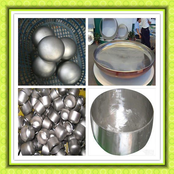 large diameter stainless steel pipe end cap
