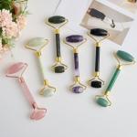 Jade Stone Rose Quartz Face Body Roller Body Guasha Tool For Massage SPA Beauty