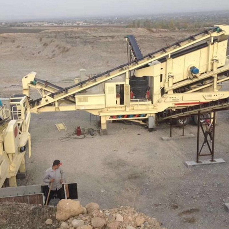Wheel Mounted Mobile Cone Crusher Plant 110mm Feeding For Hard Stone