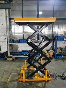 China 1 Ton Portable Scissor Lift Table Electric Hydraulic Air Lifting Jack Customized wholesale