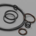 Brown Fkm 75 Material X Ring Seals AS568 Series Piston And Rod Sealing 75 Shore