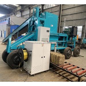 China Baling Packing Automatic Horizontal Hydraulic Alfalfa Hay Sawdust Rice Husk Cotton Seed Baler Press Machine wholesale