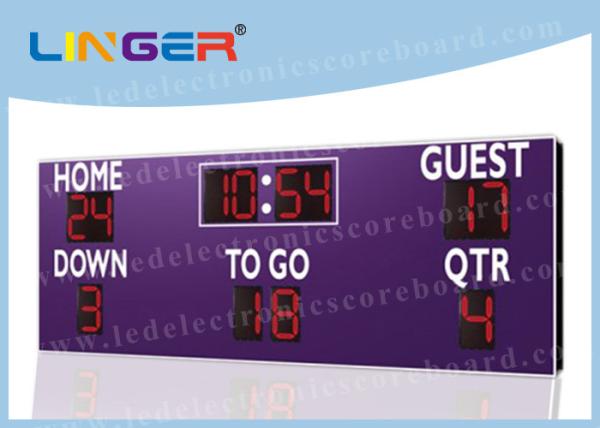 Wireless Buttons Controller Box LED Football Scoreboard For American Football