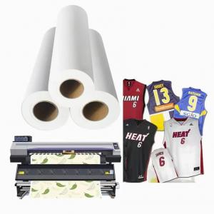 China 98% Heat Transfer Rate Dye Sublimation Paper Roll 40g/50g/60g/80g/100GSM with 44