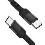 3Ft Length Nylon Braided USB C Cable Black Color For Laptop Tablet