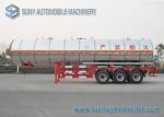 3 Axle 38000L Butyl Acetate Chemical Liquid Tank Trailers With Ellipse Shaped
