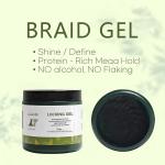 Transparent customize 16 oz Hair Styling Gel for Private Label Loc and Twist