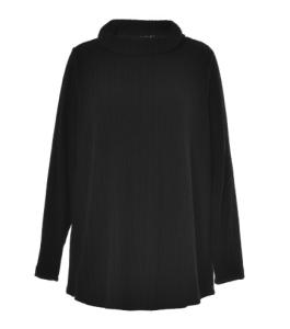 China Fashion Ladies' long Blouse With Turtle Neck Environmental Friendly Cotton Fabric wholesale