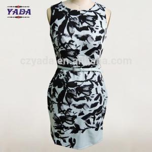 China New style elegant frocks floral print ladies classic casual clothing women dresses sexy dress in cheap price on sale