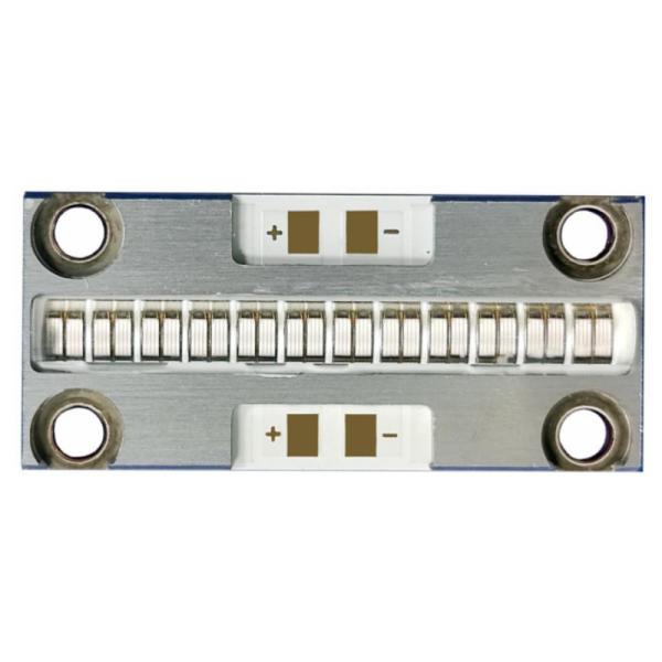 40x18mm 60deg 9-10W/Cm2 88W 380nm - 410nm Copper Substrate COB UV LED Module 3D