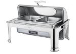 Large Stainless Steel Cookwares , Digital Display Electric Chafing Dish With