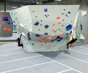 China Plywood Indoor Rock Climbing Panels Artificial Design With Auto Belay System wholesale