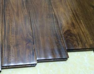 China hand scraped short leaf acacia hardwood flooring wholesale