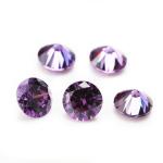5A Quality Loose Gemstones Colors Zircon Diamonds Round Cut 1.75mm 2.25mm