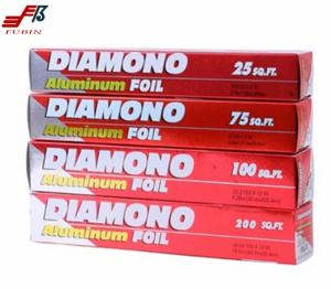China FDA 25 Micron Thickness Household Aluminum Foil Roll wholesale