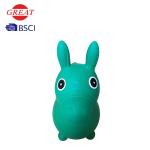 Customized Logo Bouncy Animal Hopper Green Donkey Appearance 52*47*25cm