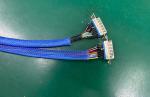300V IP67 19*26AWG DB26 signal industrial wiring harness, nylon braided mesh