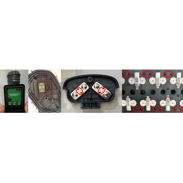 Dual-point Pulse Plastic Hot Staking Tip for PCB Hot Staking Fastening