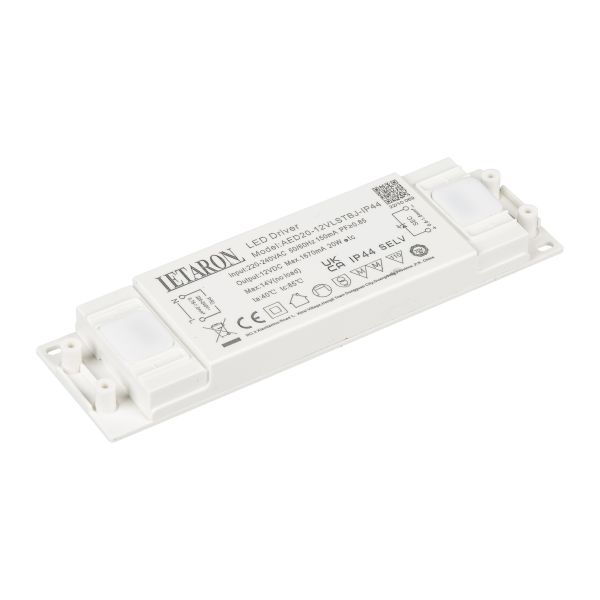 20W Slim Led Driver 12v 24v with TUV CE Certification 30000 Hours Lifetime