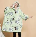 100% Polyester Fleece Oversized Hooded Blankets Unisex Ultra Comfortable