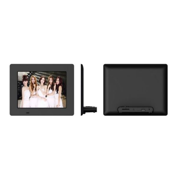 8 Inch Digital Photo Frame Touch Buttons Infront Picture Video Player HD Input Wide Screen Digital Picture Frame