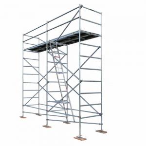 China Cuplock Aluminium Mobile Scaffold  H Frame Ladder Scaffolding System wholesale