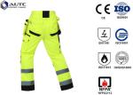 Reflective PPE Safety Wear Disposable Anti Wrinkle Adjustable Sleeve Zip Pockets