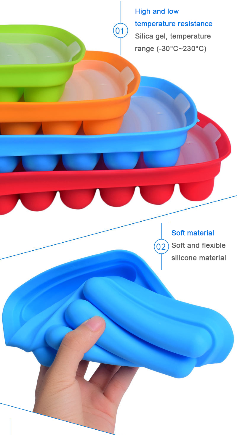 Multi Purpose Dishwasher Safe Silicone Hot Dog Mold