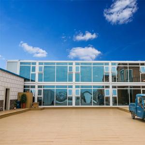 China Zontop modern luxury quick concrete construction complete large modular prefab glass house wholesale