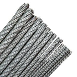 China Galvanized Steel Wire Rope for Drawing and Lifting Special Cold Heading Steel Steel Grade 7*7 6*7 FC wholesale
