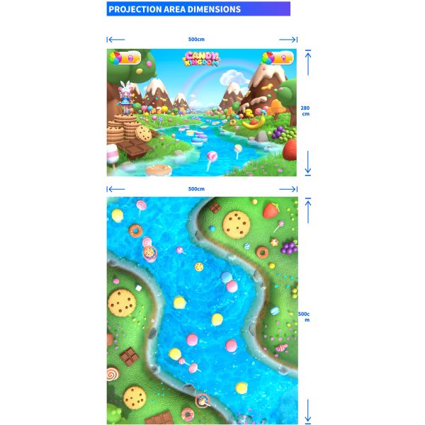 Ocean Wave Effect AR Joyful Beach Interactive Projection Multiplayer Modes Games