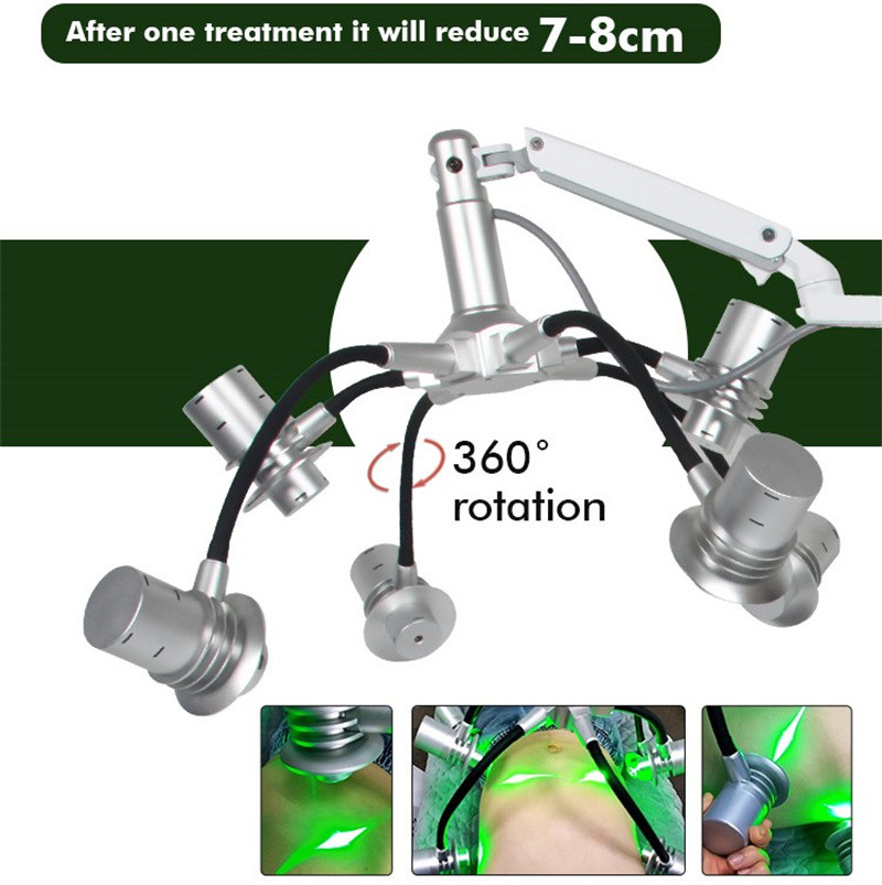 Low Level 6D Laser Fat Reduce 532nm Green 635nm Red Light Therapy Cold Laser Therapy Device