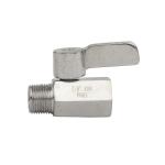 Thread Connection Sanitary Female Male Pn63 Stainless Steel Mini Ball Valve with