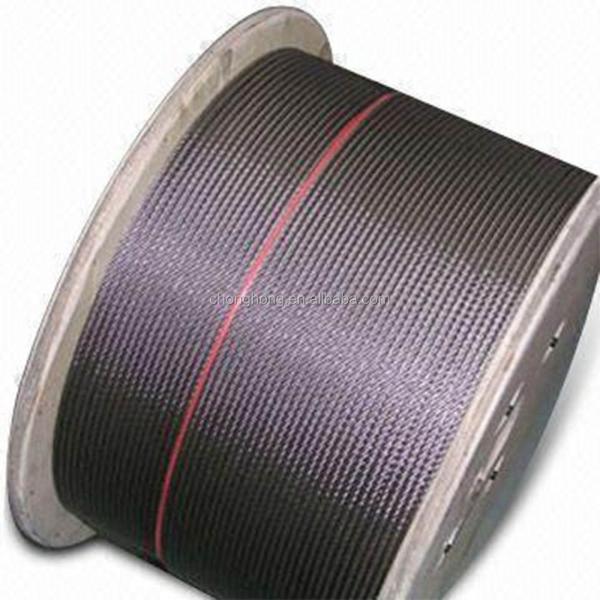 12mm Steel Cable Rope Wires 6x19 IWRC Stainless Steel Wire Rope T/S 1570Mpa