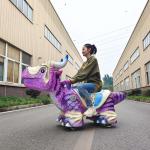 Electric Shopping Mall Robotic Animatronic Dinosaur Ride on Scooter for Kids