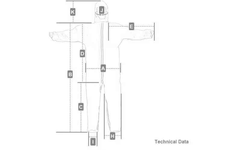 Yellow Label Disposable Protective Suit with CE Certification and Elastic Cuff for Medical and Industrial Use