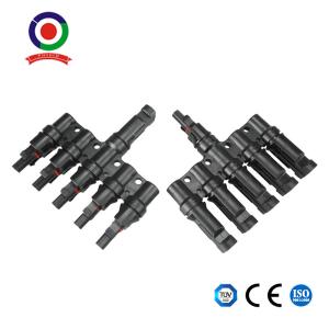 China 1 Male To 5 Female And 1 Female To 5 Male T Branch Connectors Cable Coupler wholesale